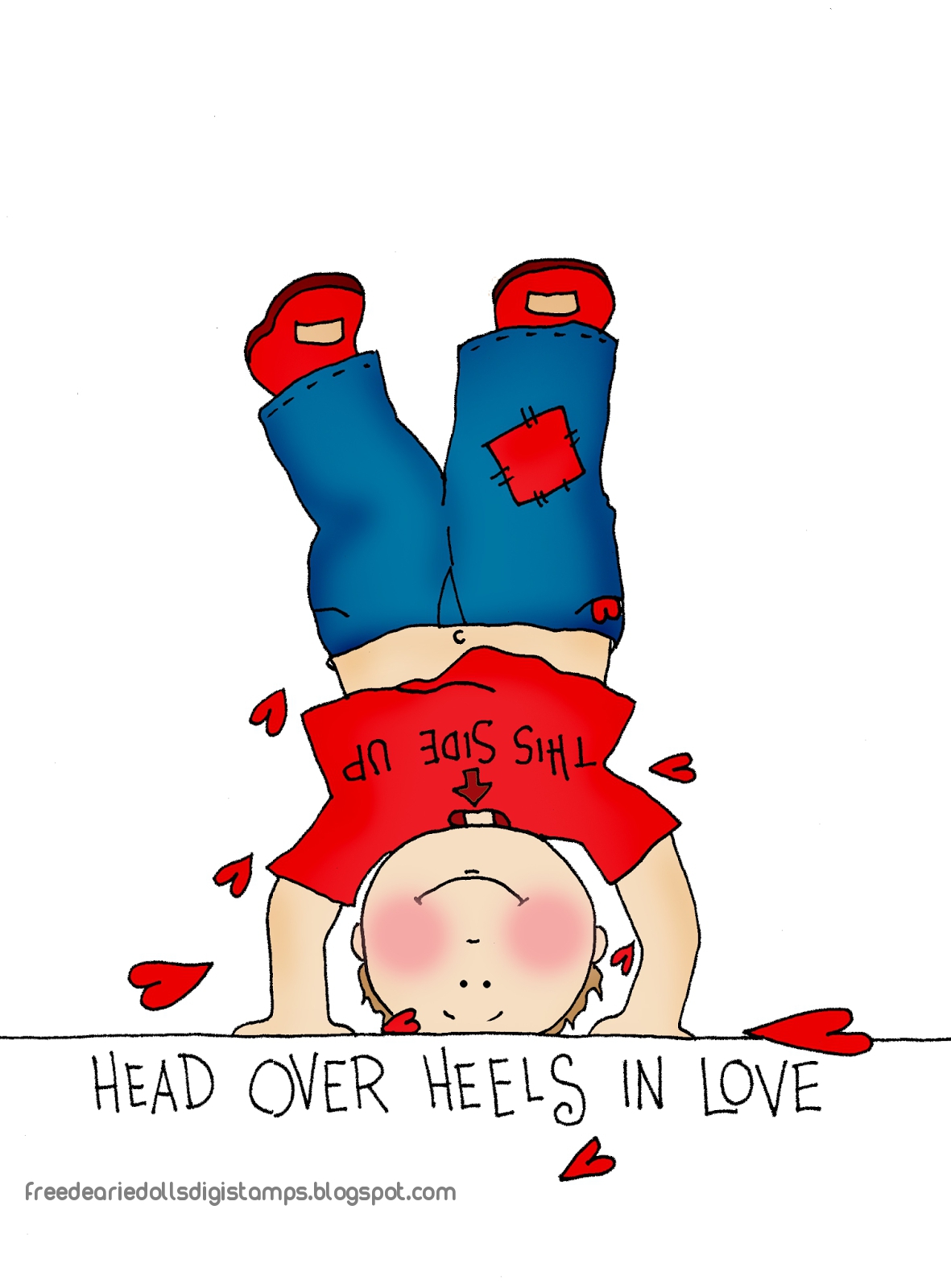 head over heels use when someone is so in love they can't think about  anything else 